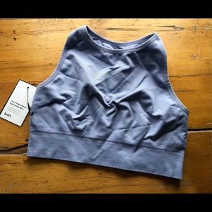 Knix Good to Go High Neck Seamless Sports Bra [Blue, Size M]  (NWT)